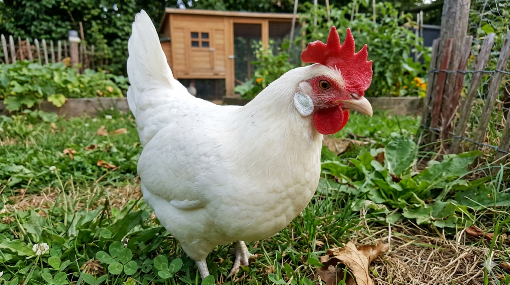 ghorn bantam free ranging out of the run